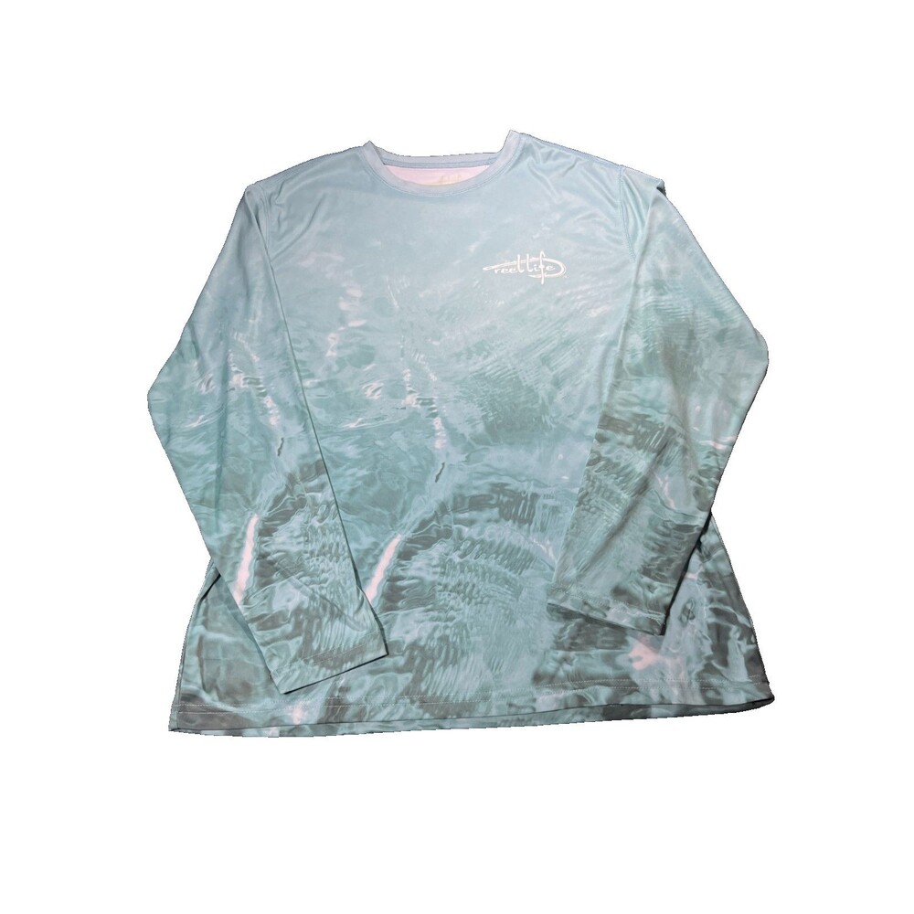 Mens Reel Life Long Sleeve UV Tee Large